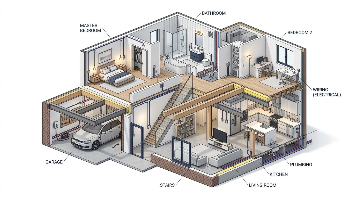 Safenest Engineers 3D House Cutaway